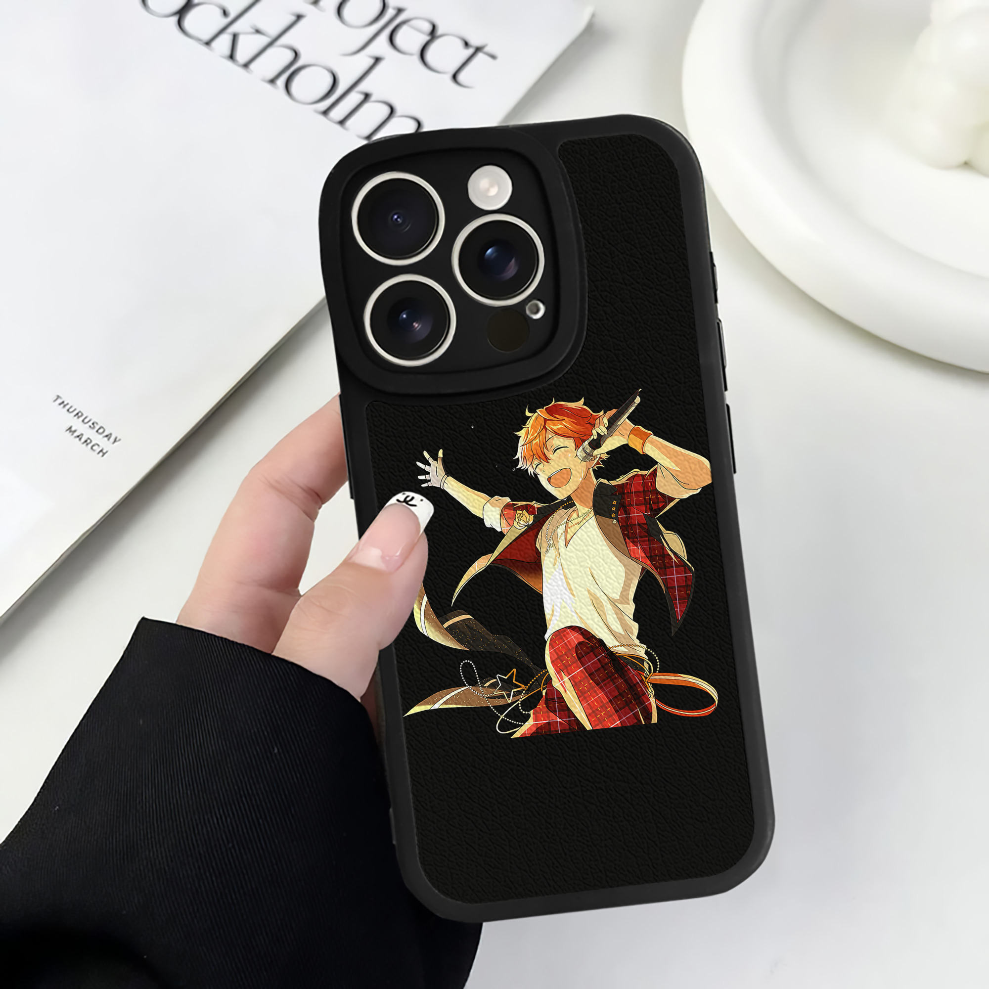 （画像用） あんさんぶるスターズ! Ensemble Stars 【iPhone 16シリーズ対応】シリコンスマホケース（レザー調） 材質：シリコン